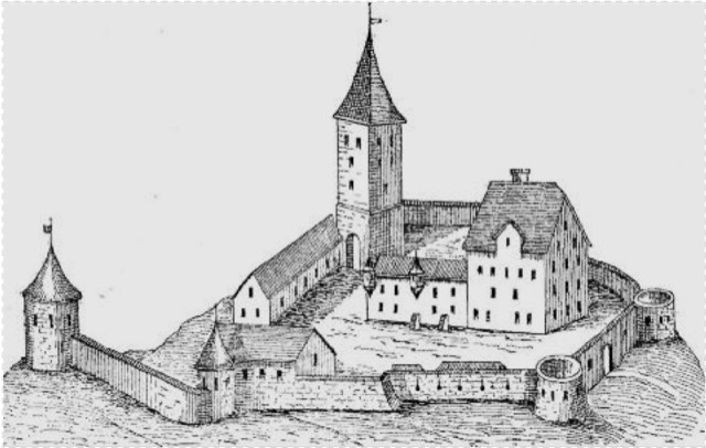 Darstellung: Burg Sigmundsruh 1480