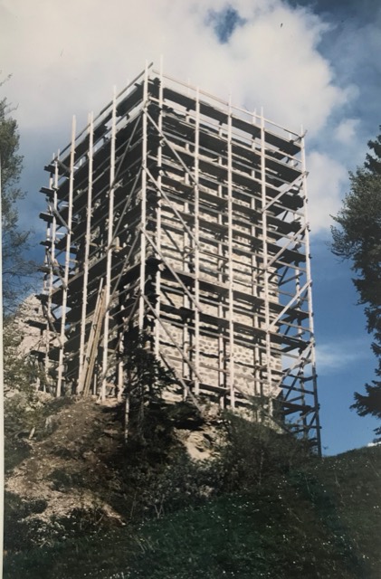 Burgturm vor der Sanierung